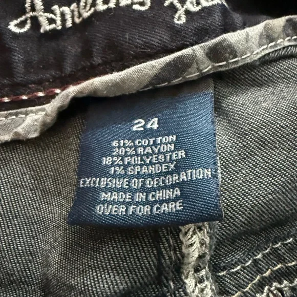 Amethyst Jeans Dark Blue boyfriend cut - Picture 3 of 5